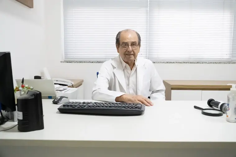 Ambiente interno da clínica dermatológica